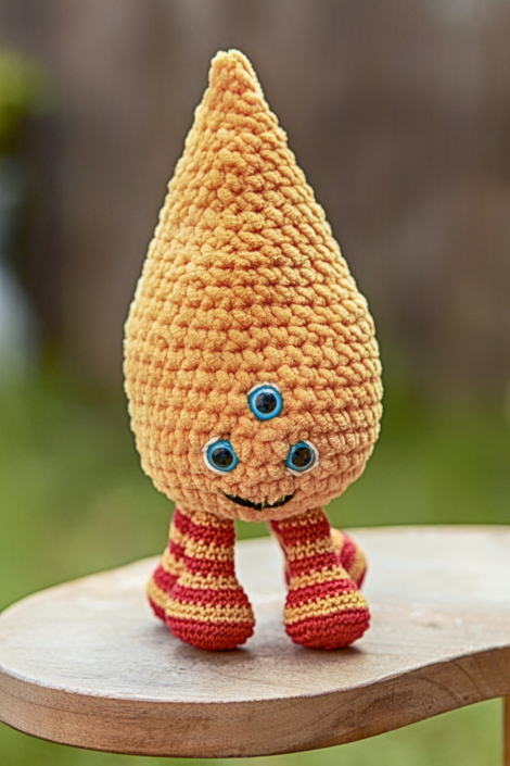 Alienkind aus "Himmel und Huhn" Baumwolle und Chenille