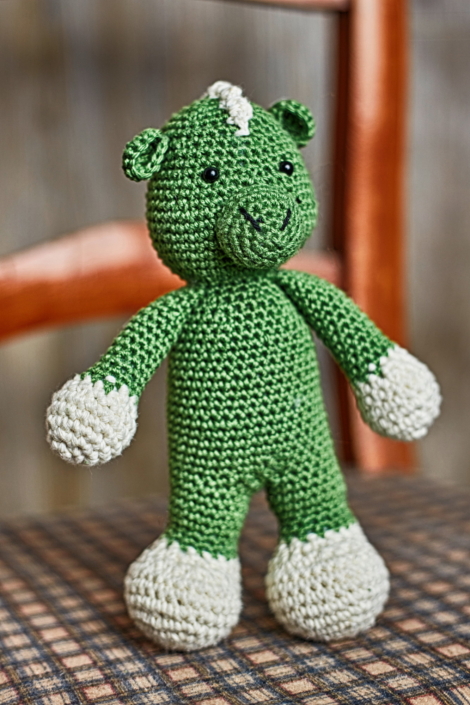 Grüner Drache aus Chenille